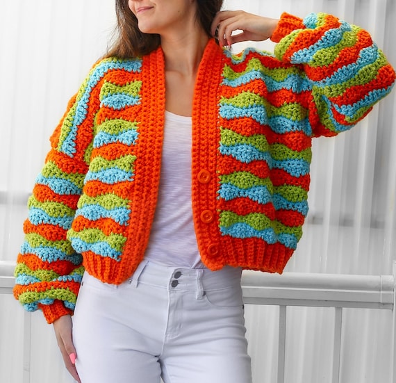 Crochet Pattern-daphne Crochet Cardigan Pattern Pdf-women - Etsy