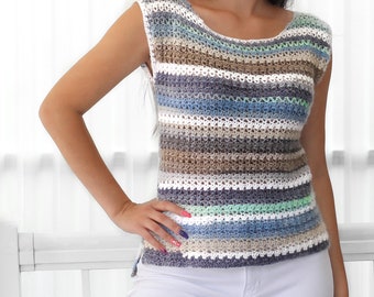 Crochet Pattern-jade Crochet Top Pattern-women Crochet Pattern