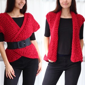 Easy Knitting Pattern-dara Knitted Vest Pdf-knit Infinity - Etsy