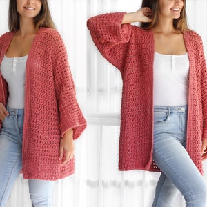 Crochet pattern-NALA Crochet cardigan pattern top PDF-sweater women crochet pattern-pullover pattern top crochet lace cardigan-7sizes XS-3XL zdjęcie 10