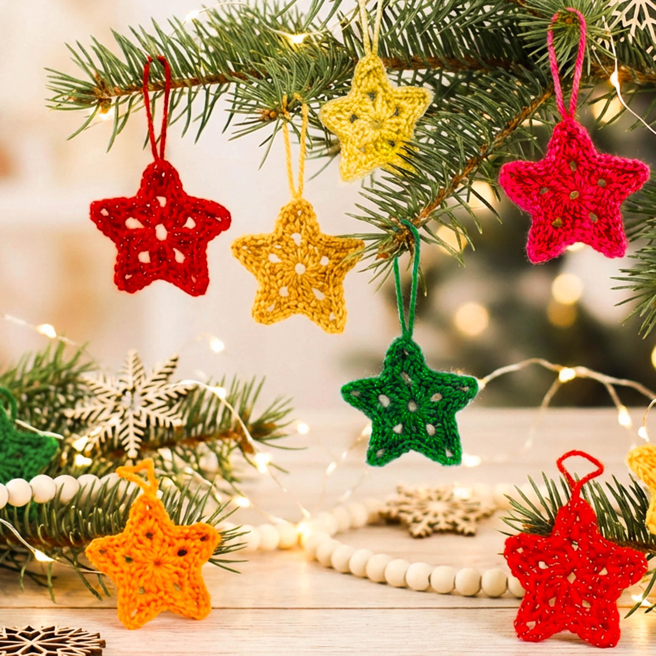 Crochet Pattern-10 Minutes Christmas Ornament-easy Crochet Garland