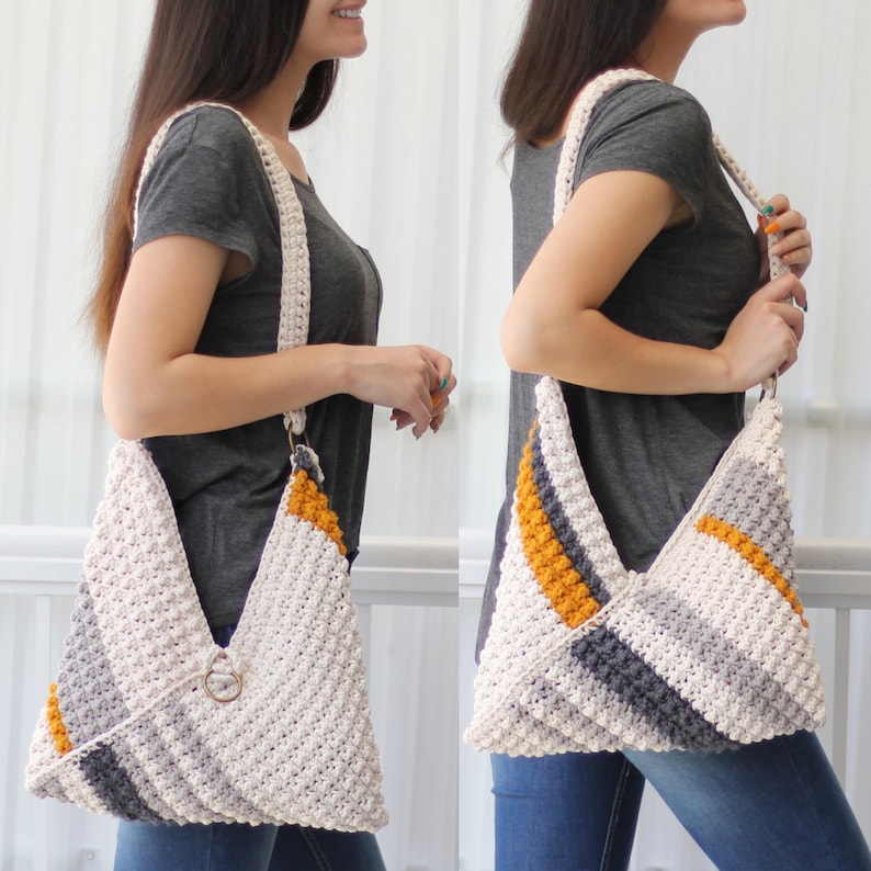 Crochet bag pattern-VEGAS bag-Crochet handbag pattern-Crochet boho bag-Beach bag-Crochet tote-Market bag-Handmade bag-Crochet bag purse PDF image 3