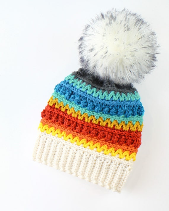 Easy Crochet Pattern-crochet Hatzoey Beanie Hat Pattern-crochet