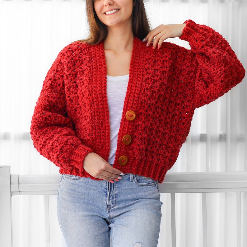 Crochet Pattern-addison Crochet Cardigan Pattern Pdf-women - Etsy