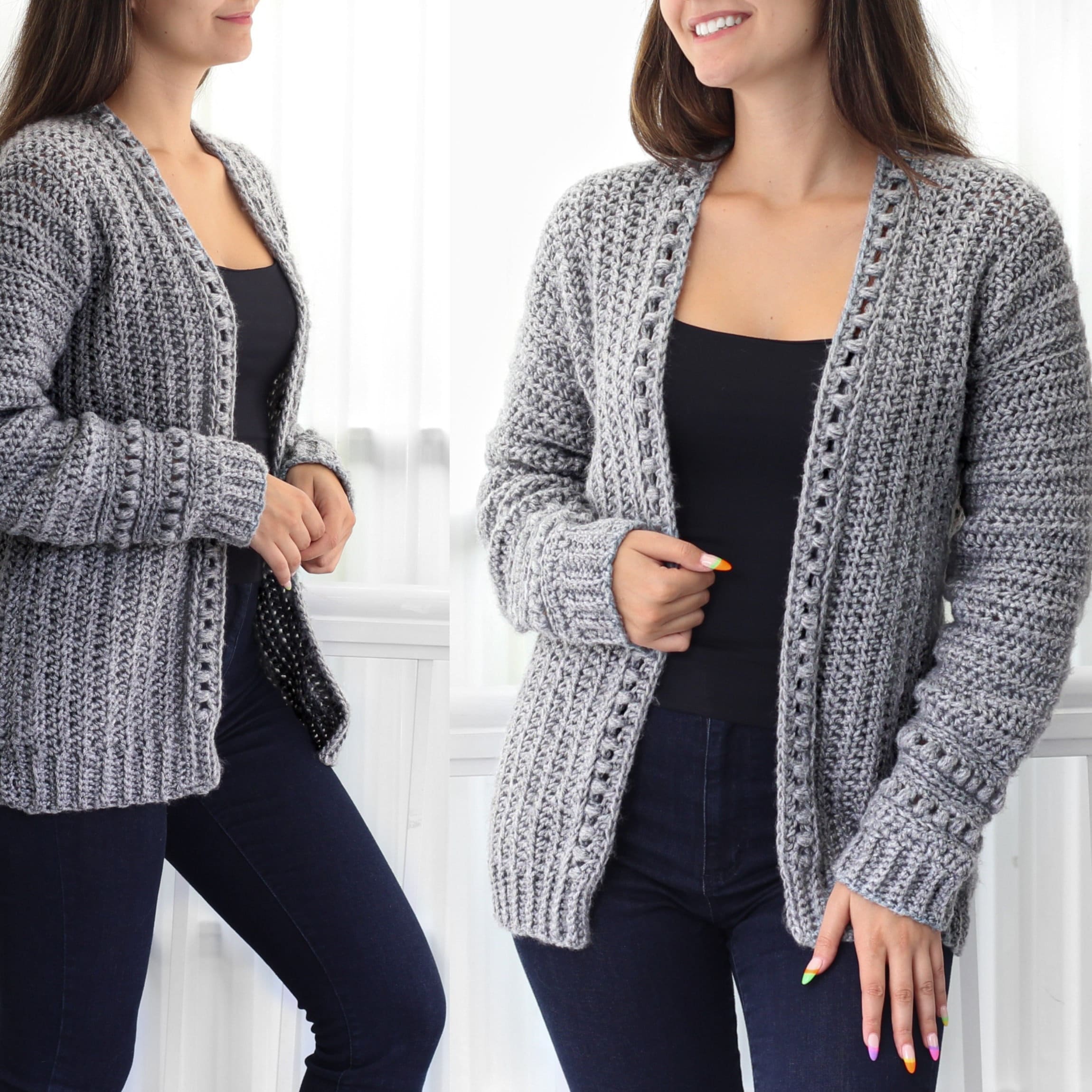 Crochet design shop for cardigan