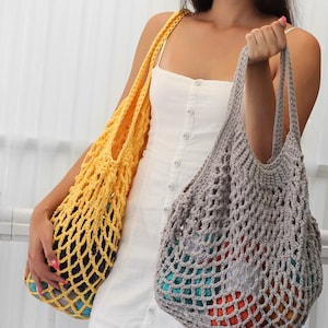 Crochet bag pattern-LILLE French bag pattern PDF-Crochet pattern summer bag-Beach bag-Crochet french market bag-Crochet market tote 4 sizes image 8