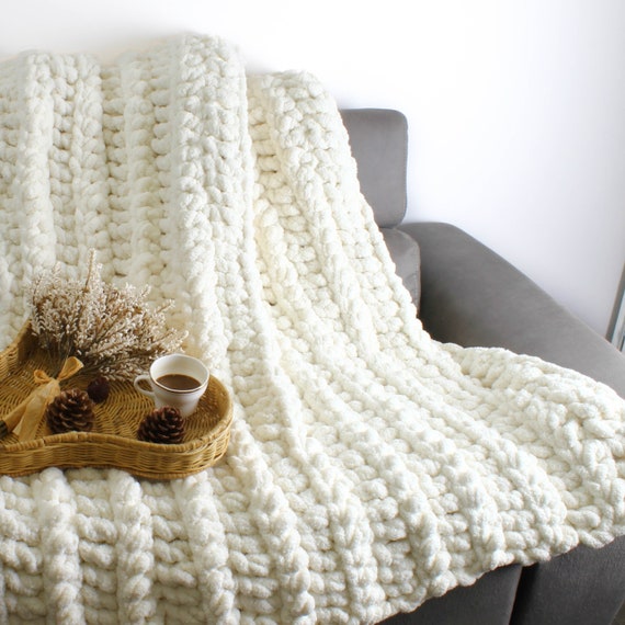 Easy Chunky Crochet Afghan pattern-BANFF Crochet Chunky throw PDF-Jumbo Blanket pattern-Crochet patterns-Crochet Throw-Crochet Afghan-3Sizes