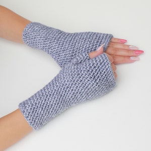 Crochet pattern-ASHLYN Crochet fingerless gloves pattern-Women crochet pattern-Wrist Warmers pattern-Fingerless Mitts Pattern PDF Size S-M-L image 3