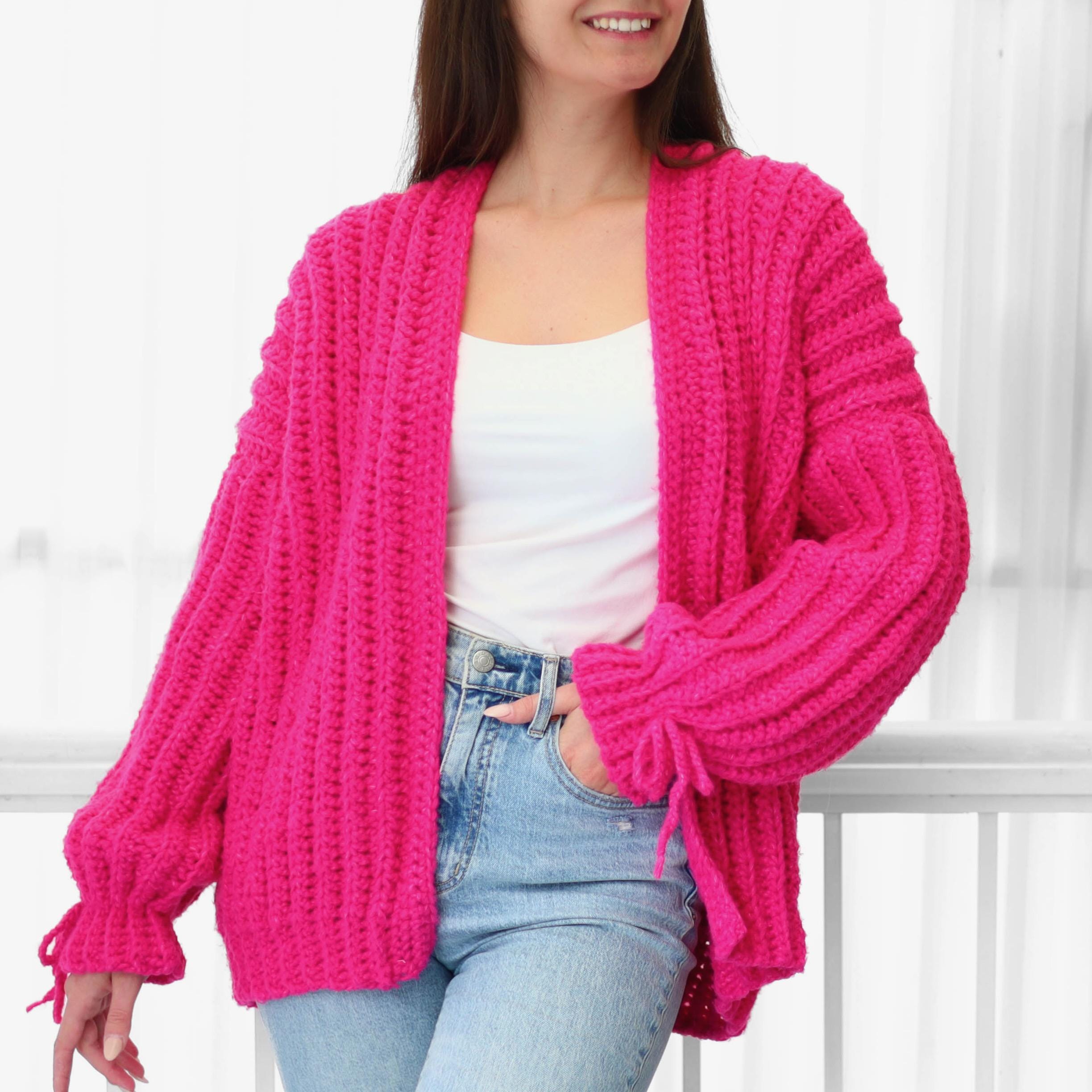 Cardigan Femme Nina Ricci En Coton Tricoté Dentelle - Rose Pêche - Taille M - Neuf Avec étiquettes
