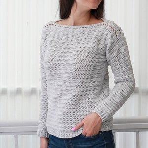 Crochet pattern-VIVIAN Crochet sweater pattern PDF-Women crochet pattern-pullover pattern bubbles sweater pullover-bubbles top-sizes XS-3XL image 5
