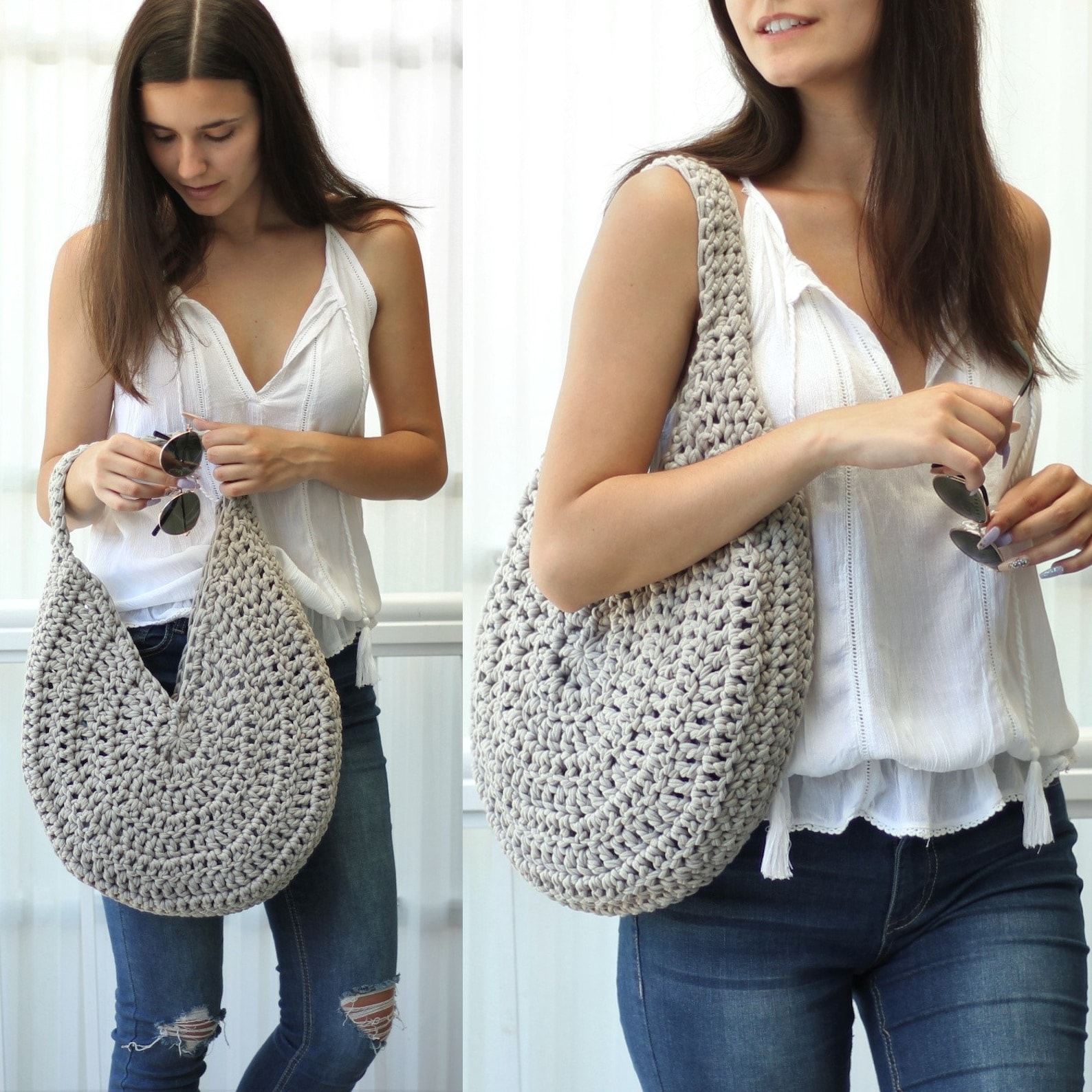 Crochet bag pattern ROME urban bag PDF handbag pattern | Etsy