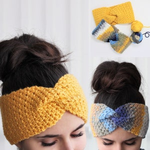 Crochet Pattern PDF-LEAH- Crochet headband -Turban Pattern- Boho Head Wrap, Crochet Headband pattern, Crochet Headwarm, Crocheted Headband image 10