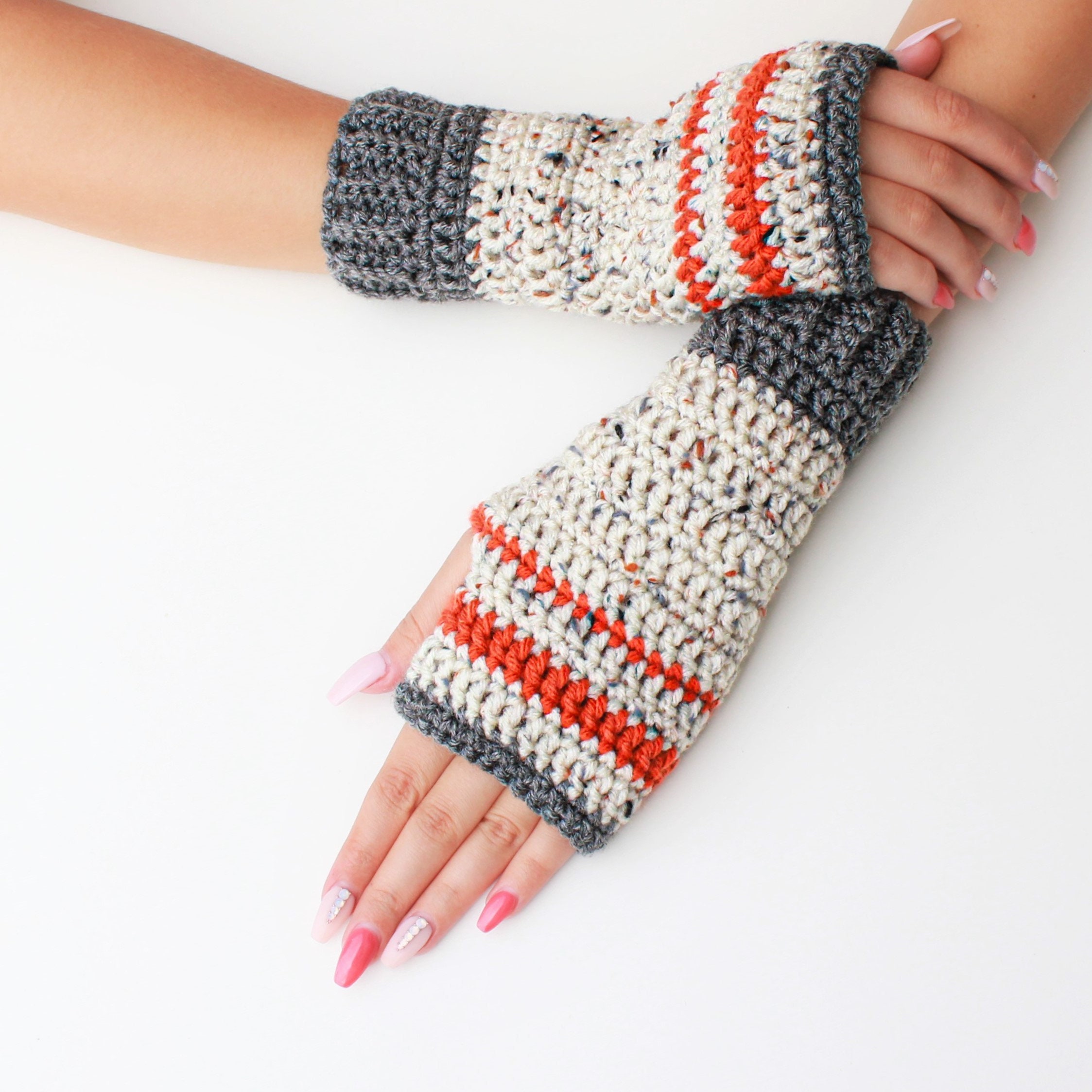 Carolina Fingerless Gloves Crochet Pattern – Handy Little Me Shop