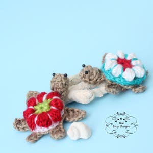 Easy Crochet Turtle, 3D Turtle, Applique Pattern Turtle, Embellishment Pattern, Easy Turtle Crochet, 3D Tortue Beginner amigurumi turtle PDF