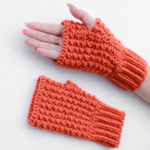 Crochet pattern-PEYTON Crochet fingerless gloves pattern-Women crochet pattern-Wrist Warmers-Fingerless Mitts mitten Pattern PDF Sizes S-M-L image 10
