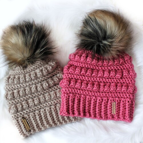 Universal Textiles Childrens Big Girls Star Pattern Winter Beanie Hat