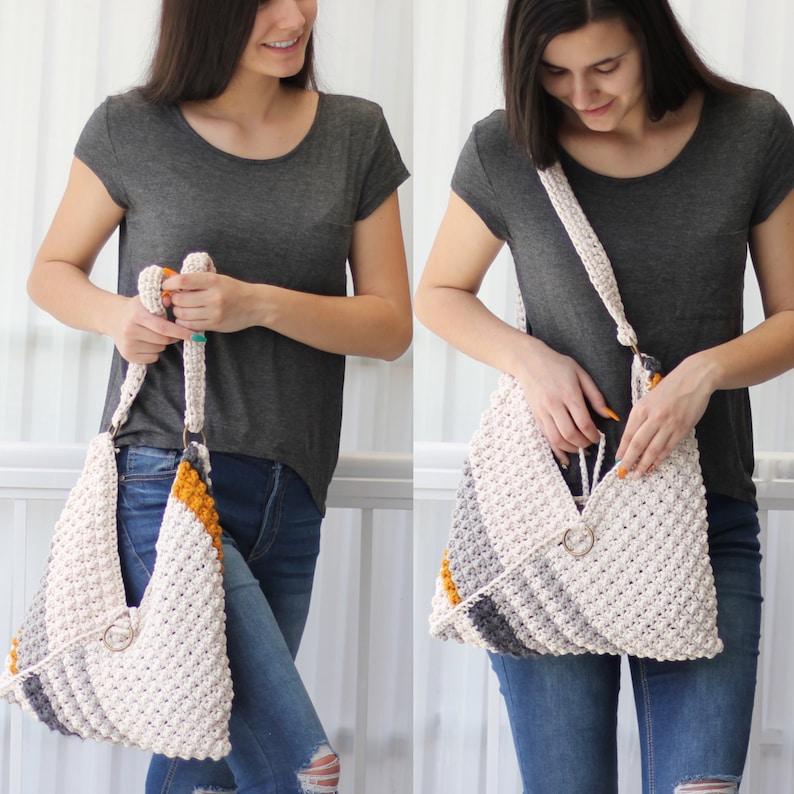 Crochet bag pattern-VEGAS bag-Crochet handbag pattern-Crochet boho bag-Beach bag-Crochet tote-Market bag-Handmade bag-Crochet bag purse PDF image 5