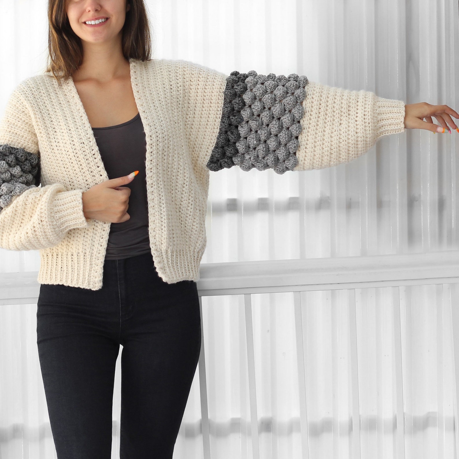 Naomi Pant - Cream Crochet