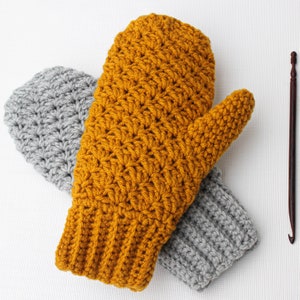 Crochet pattern-WILLOW 5 sizes Crochet mittens pattern crochet mitten pattern-Toddler crochet mittens Child crochet Mitten Women mittens image 4