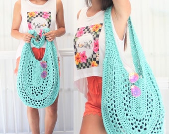 Patrón de bolso de ganchillo - Bolso de verano CELIA - Patrón en PDF - Bolso boho de ganchillo - Bolso de playa - Bolso de mercado de ganchillo - Bolso hecho a mano - Bolso tote de ganchillo - Todos los tamaños