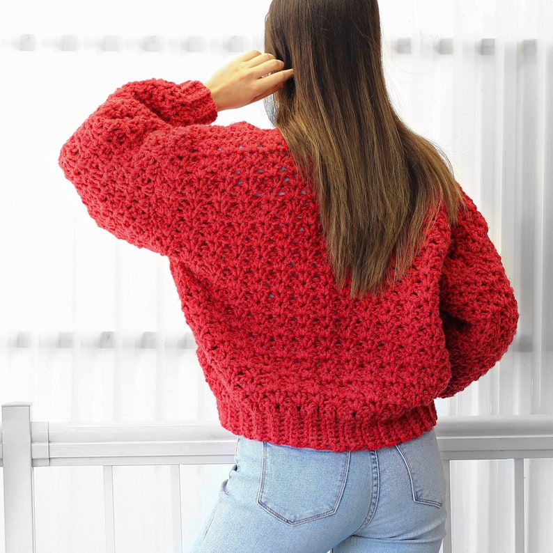 Crochet Pattern-addison Crochet Cardigan Pattern Pdf-women - Etsy