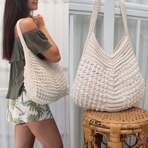 Crochet bag pattern-MACIE bag-Crochet handbag pattern-Crochet boho bag-Beach bag-Crochet tote-Market bag-Handmade bag-Crochet bag purse PDF image 5