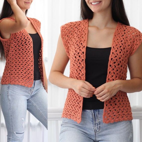 Crochet Pattern harper Crochet Cardigan Pattern Pdf women Crochet Pattern pullover Pattern Crochet Shrug summer Cardigan Top sizes XS 3XL Etsy Canada
