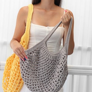 Crochet bag pattern-LILLE French bag pattern PDF-Crochet pattern summer bag-Beach bag-Crochet french market bag-Crochet market tote 4 sizes image 10