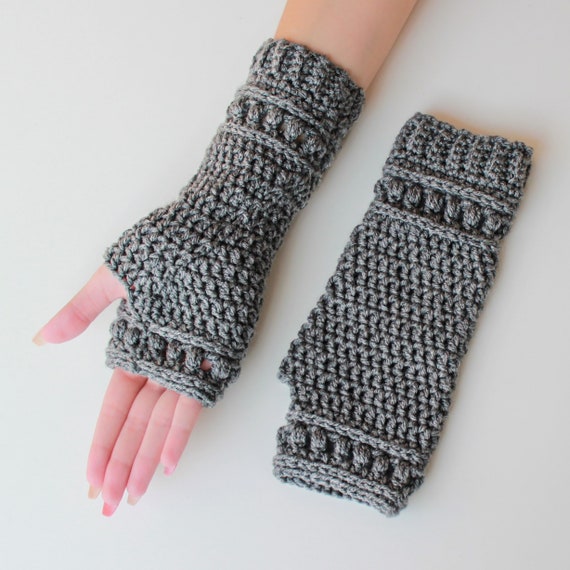 Fingerless gloves or mittens crochet step 