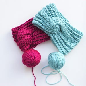 Crochet Pattern PDF, HANA Headband, Easy crochet Ear Warmer, Boho Head Wrap, Crochet Headband, Boho Crocheted Headband Crochet Headwear image 2