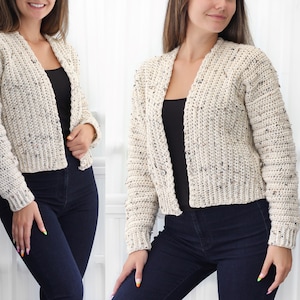 Crochet Pattern-ashley Crochet Cardigan Pattern Pdf-women Crochet ...