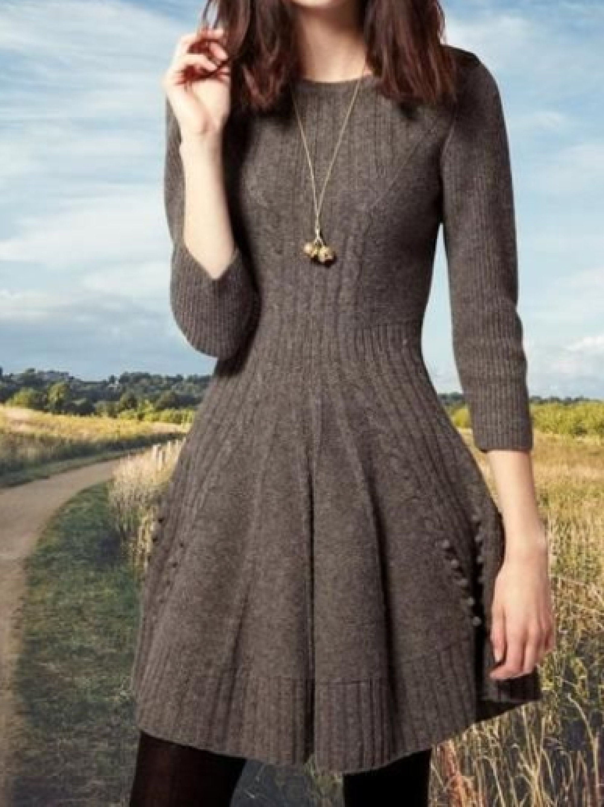 Luisaviaroma Girls Clothing Dresses Knitted Dresses Recycled Wool & Cashmere Knit Dress 