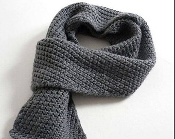 Men's scarf / knitted scarf. 100% wool (merino wool). On order.