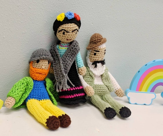 van gogh crochet doll