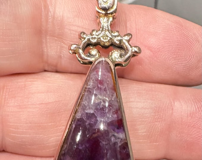 David Scott Walker - stunning vintage 9ct rose gold double sided pendant - Sheffield 1990 - 18.3gms