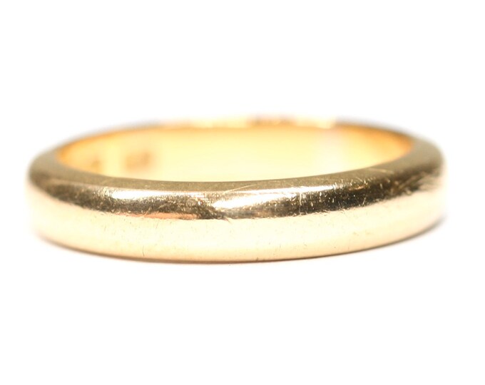 Antique 22ct gold wedding ring - Birmingham 1933 - size K or US 5