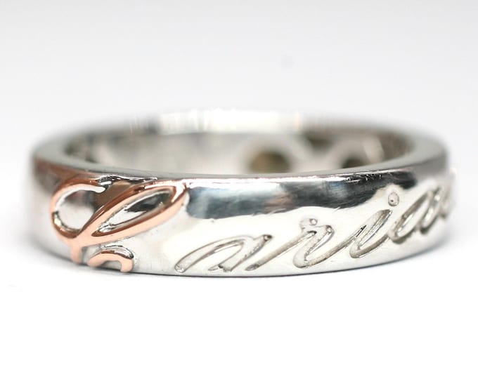 Royal Clogau® Sterling Silver / Welsh 9ct gold ring - Size W or US 11 - original box