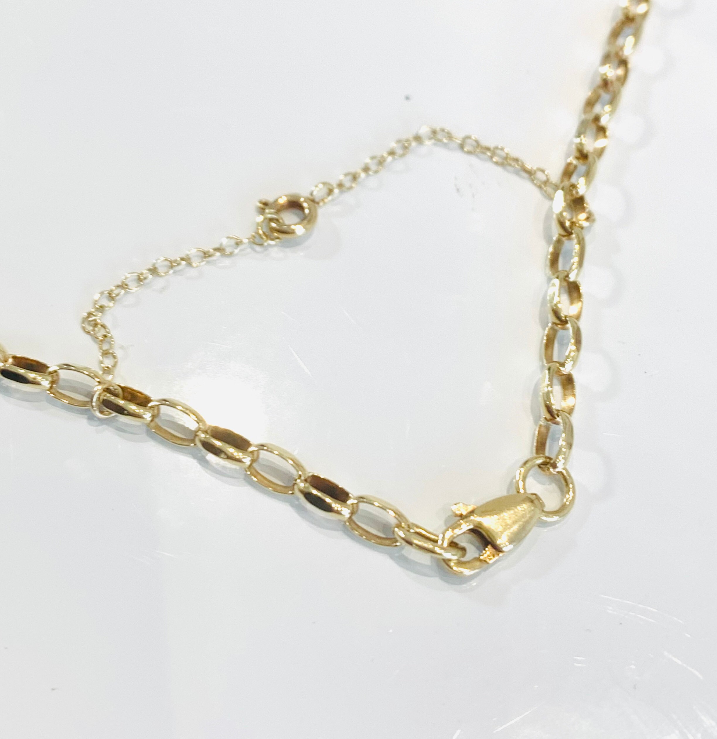 Superb heavy vintage 9ct yellow gold 20 inch Belcher chain with safety ...