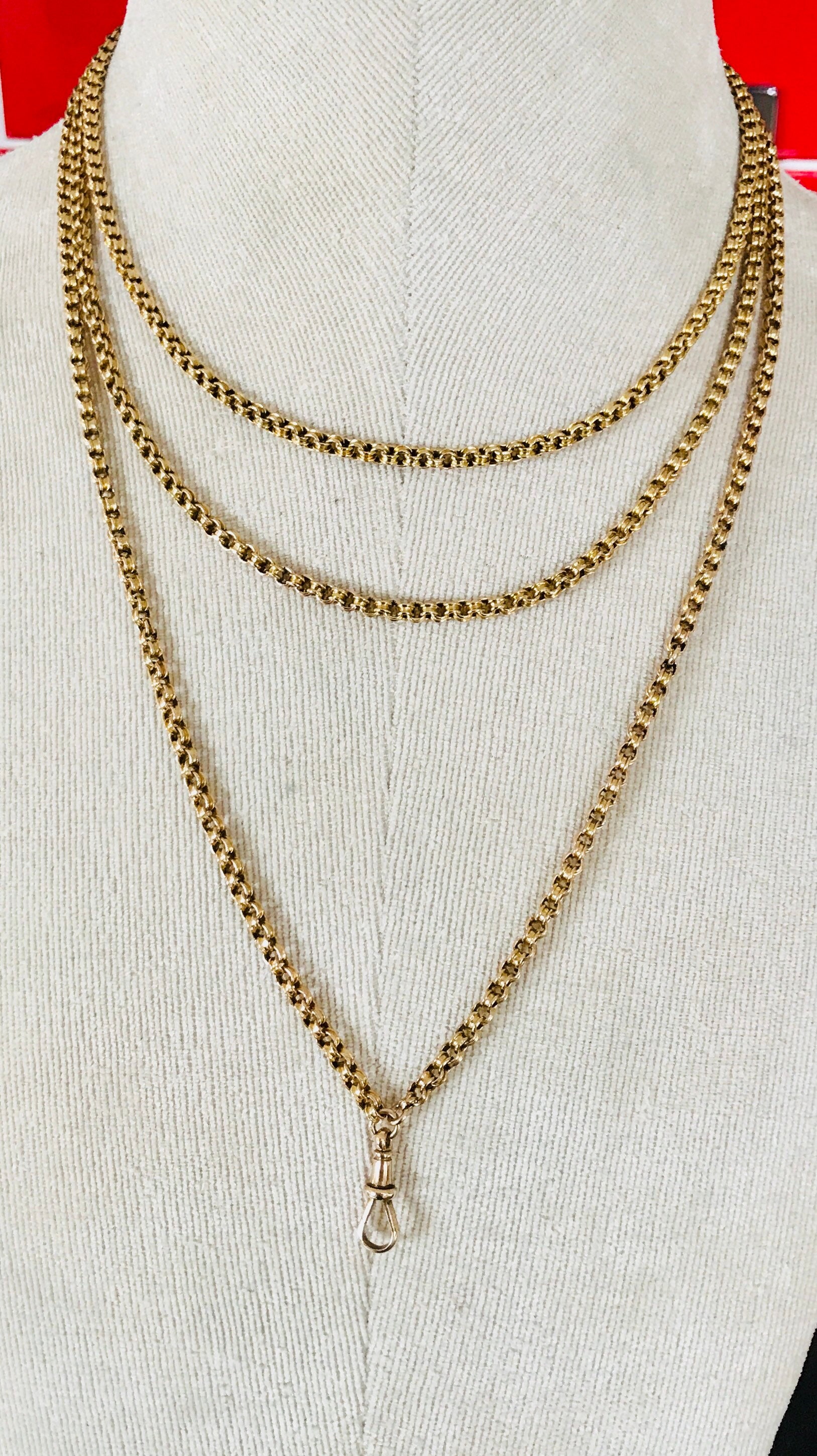 Gold muff chain Clearance