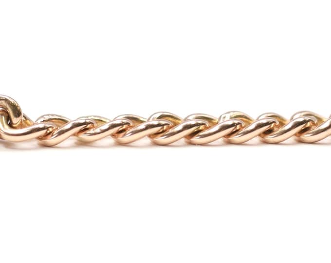 Antique 3 inch 9ct rose gold Albert chain extension - fully stamped