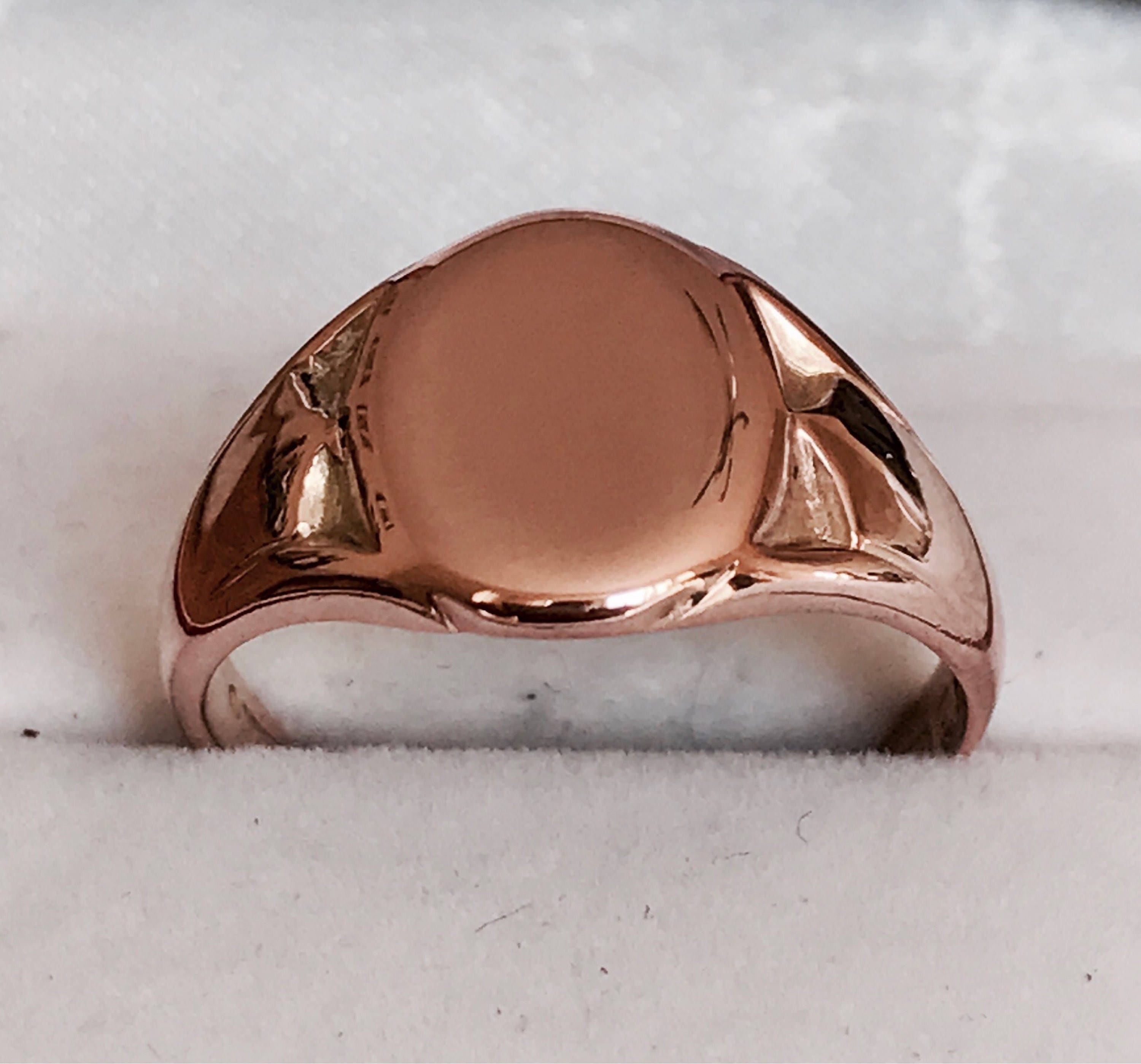 SALE***Superb antique 9ct rose gold Men's ring Birmingham 1918