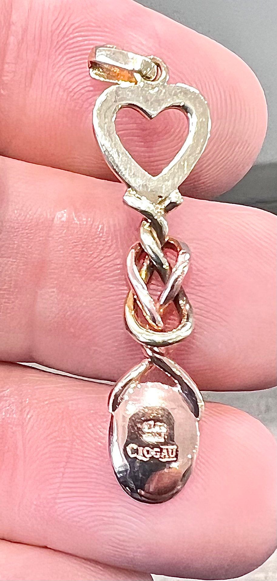 Clogau Gold of Royalty. Rare Welsh 9ct yellow and rose gold Lovespoon