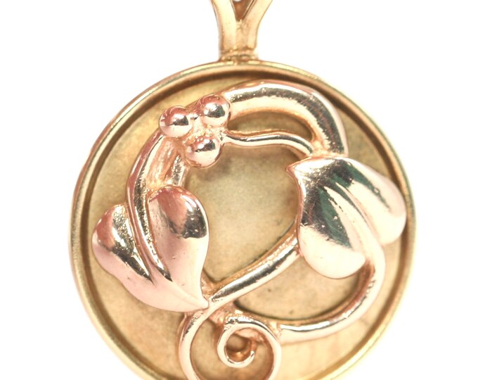 The Gold of Royalty - superb 9ct rose and yellow Clogau gold pendant - fully hallmarked