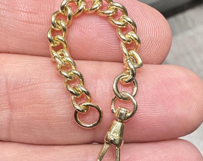 Vintage 3 inch 9ct yellow gold Albert chain extension - hallmarked