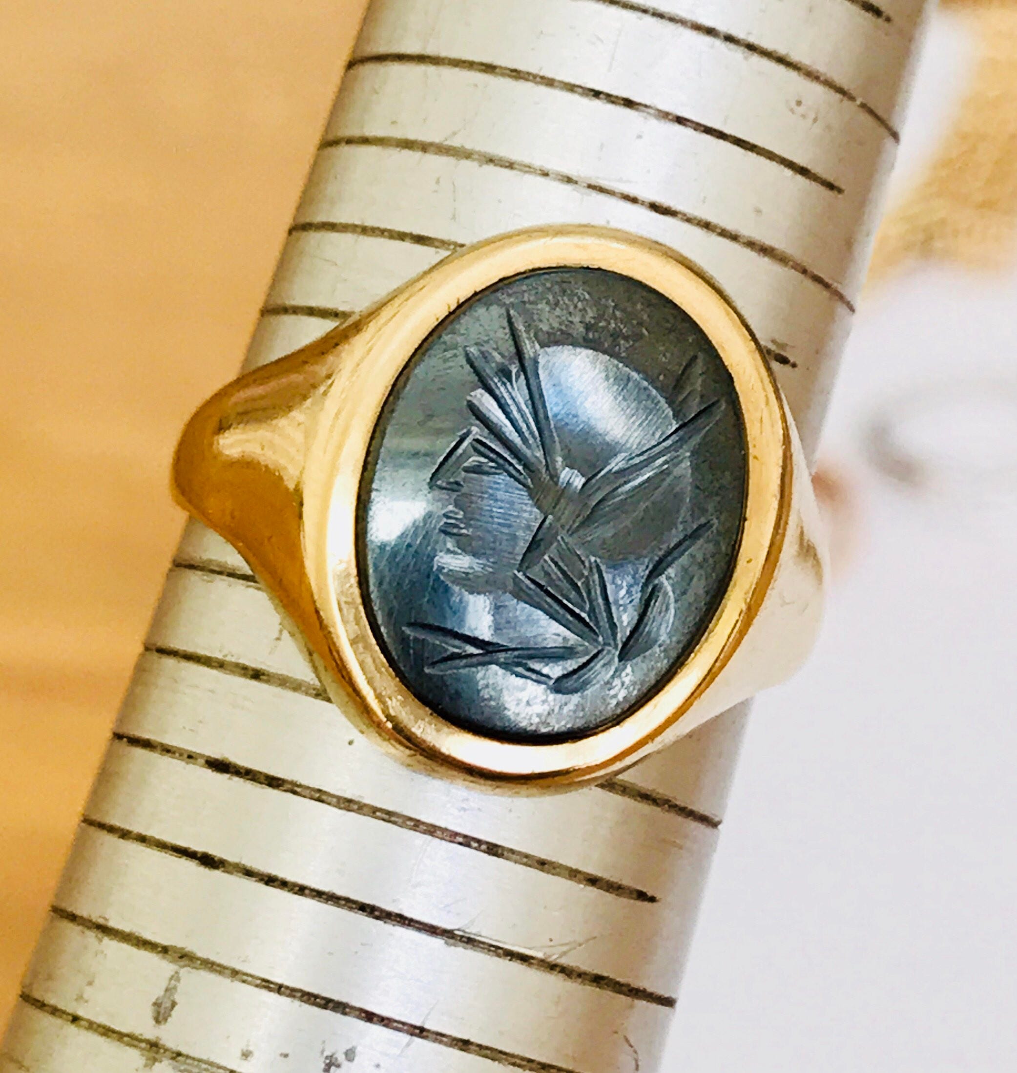 hematite ring hematite ring