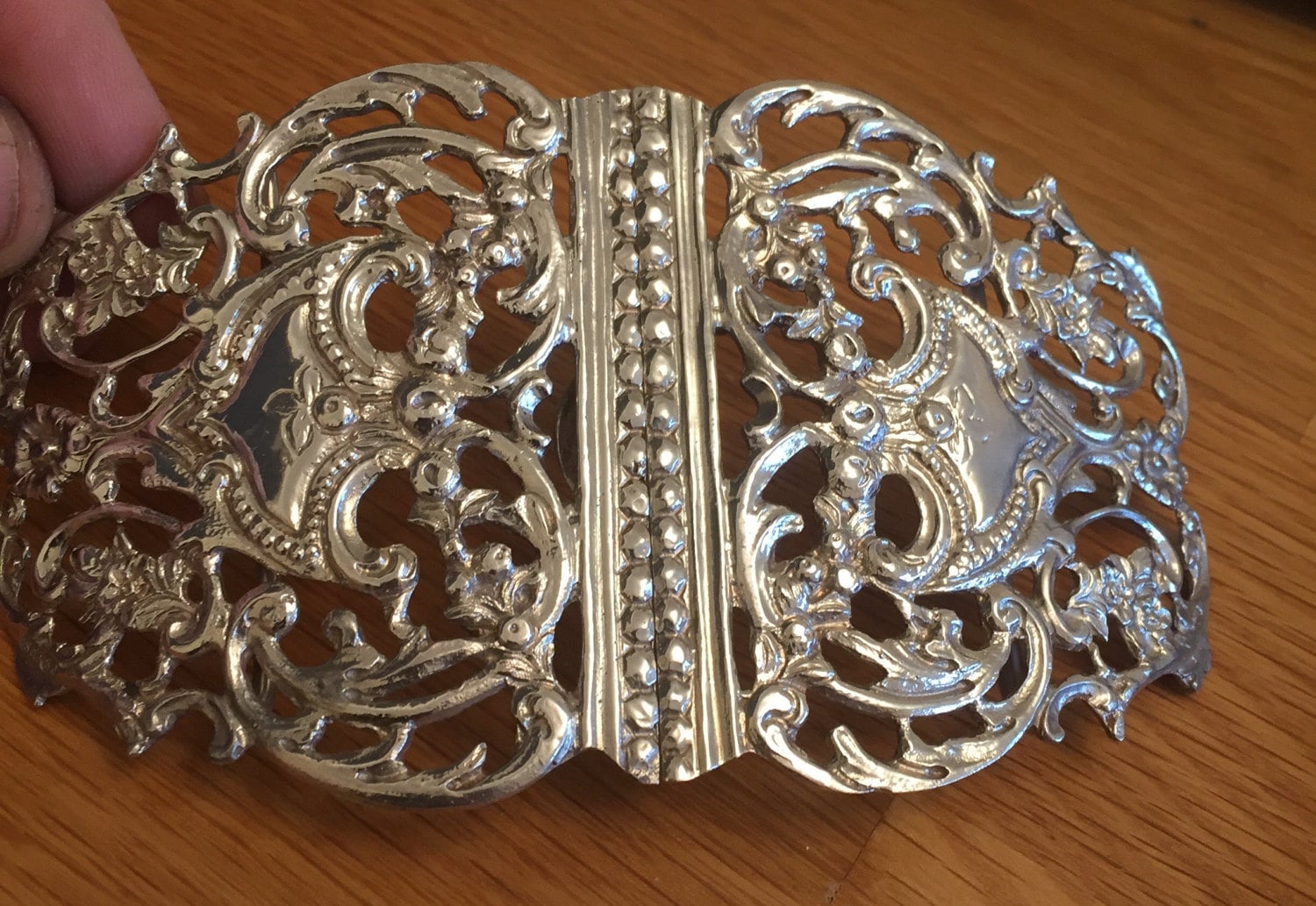 SALE** Superb antique Sterling silver belt buckle Chester 1893