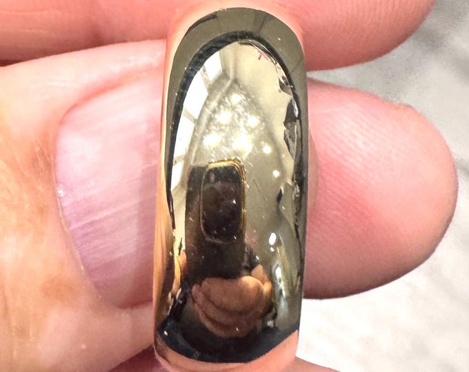 Superb heavy vintage 9ct gold Men’s ring / Wedding ring - Birmingham 1983 - size X 1/2 or US 11 3/4 - 12.9gms