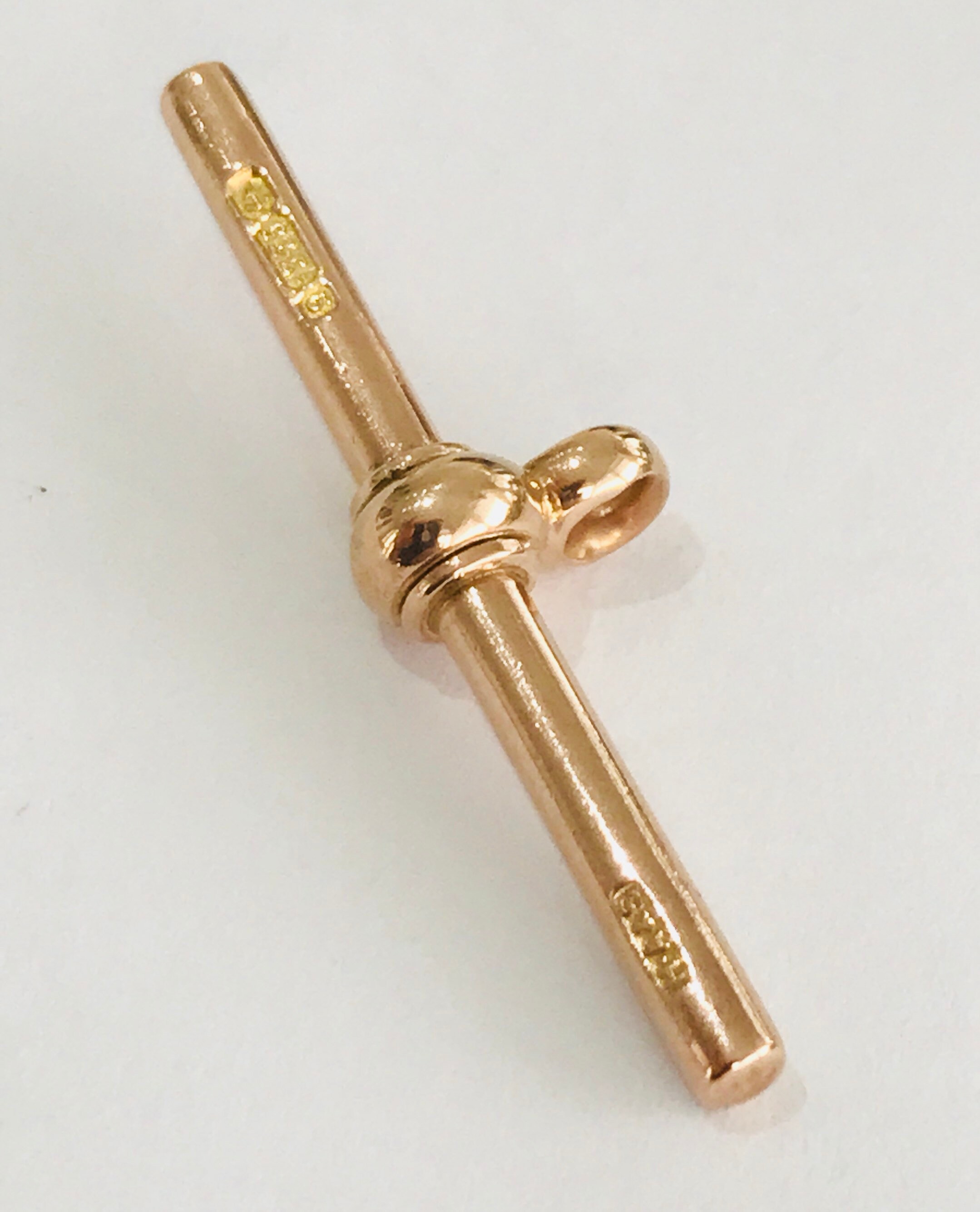 Stunning Antique Victorian 9ct Rose Gold T bar Pendant 1900 1901 Stunning Antique Victorian 9ct Rose Gold T bar Pendant 1900 1901