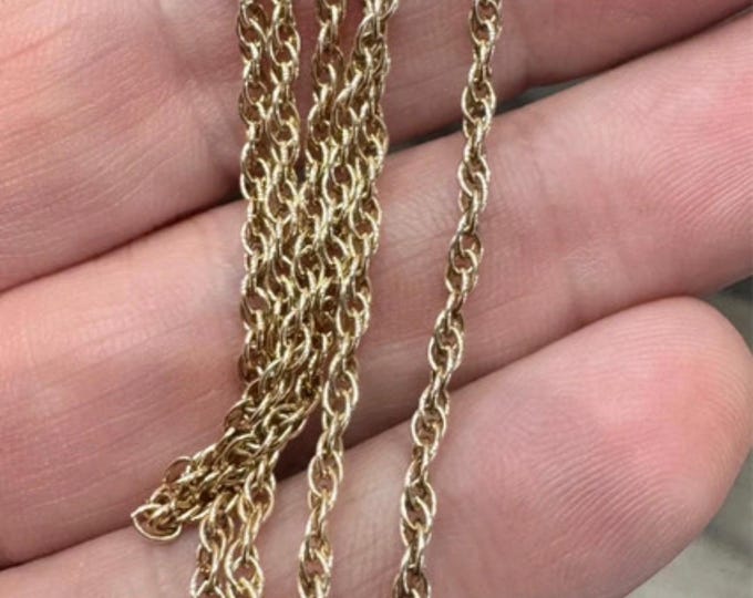 Vintage 22 inch 9ct Prince of Wales chain - 6.5gms