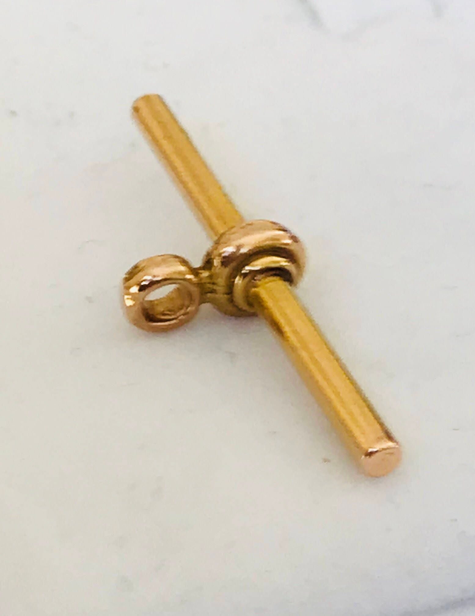 Antique 9ct gold Albert pocket watch chain tbar